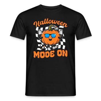 Funny Halloween Pumpkin I Halloween Mode On - Männer T-Shirt - Schwarz - Vorne - AI Model Male 178 light (178cm)