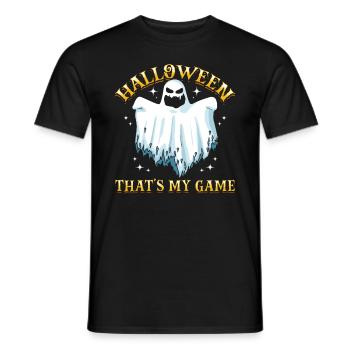 Halloween That's My Game - Funny Halloween Party G - Men's T-Shirt - black - Front - AI Model Male 178 light (178cm)