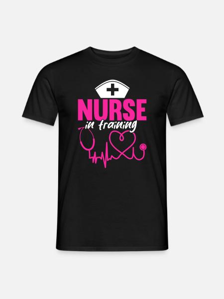 Nurse In Training - Funny Nurse Quotes - Männer T-Shirt - Schwarz