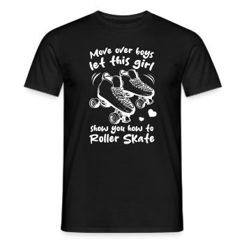 Roller Skating Girls Roller Skater Girl - Männer T-Shirt - Schwarz - Vorne - AI Model Male 178 light (178cm)