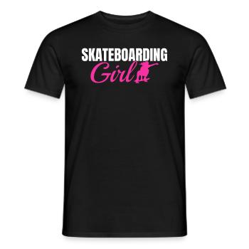Skateboarding Girl Skatepark Skateboarder Girl - Männer T-Shirt - Schwarz - Vorne - AI Model Male 178 light (178cm)