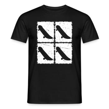 Retro Skateboarding Retro Skateboard Retro Skatebo - Männer T-Shirt - Schwarz - Vorne - AI Model Male 178 light (178cm)