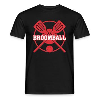 Bâton de ballon-balai Jouer au ballon-balai Joueur de ballon-balai - T-shirt homme - noir - Devant - AI Model Male 178 light (178cm)