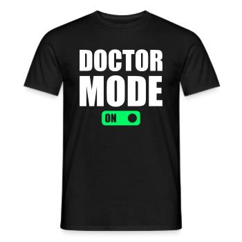 Mode Médecin Activé - Médecin Hospitalier Humour Médical - T-shirt homme - noir - Devant - AI Model Male 178 light (178cm)