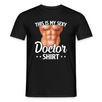 C’est ma chemise de médecin sexy drôle médecin médical - T-shirt homme - noir - Devant - AI Model Male 178 light (178cm)