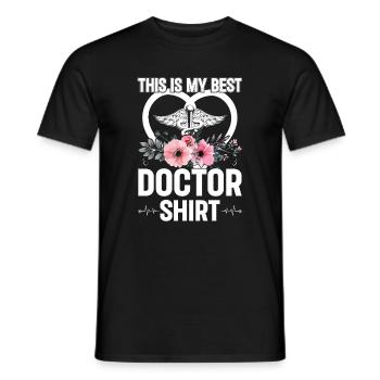 This Is My Best Doctor Shirt Doctor Emergency Doct - Men's T-Shirt - black - Front - AI Model Male 178 light (178cm)