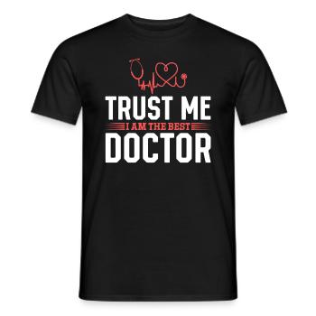 Médecin hospitalier - Croyez-moi, je suis le meilleur médecin - T-shirt homme - noir - Devant - AI Model Male 178 light (178cm)