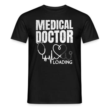 Medical Doctor Loading - Medicine Student Medicine - Men's T-Shirt - black - Front - AI Model Male 178 light (178cm)