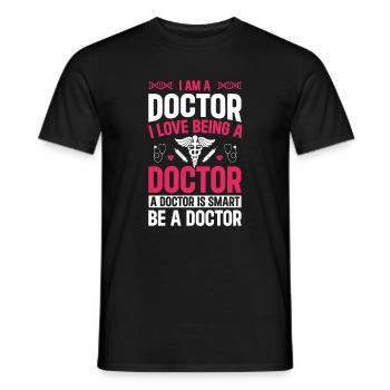 Emergency Doctor - I Am A Doctor. I Love Being A D - Men's T-Shirt - black - Front - AI Model Male 178 light (178cm)