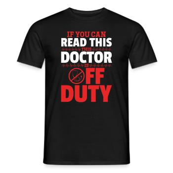 Funny Doctor - If You Can Read This This Doctor Is - Männer T-Shirt - Schwarz - Vorne - AI Model Male 178 light (178cm)