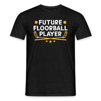Futur joueur de floorball - Floorball Baby Floorball - T-shirt homme - noir - Devant - AI Model Male 178 light (178cm)