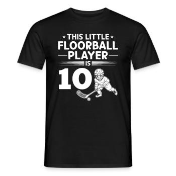 10th Birthday Floorball Player Kids Floorball Play - Männer T-Shirt - Schwarz - Vorne - AI Model Male 178 light (178cm)