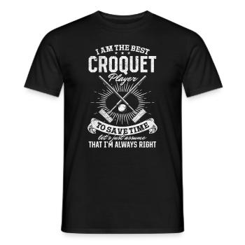 Je suis le meilleur joueur de croquet - T-shirt homme - noir - Devant - AI Model Male 178 light (178cm)