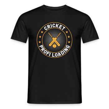 Cricket Professional Loading - Cricketing Cricketer Crick - T-shirt homme - noir - Devant - AI Model Male 178 light (178cm)