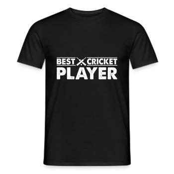 Best Cricket Player - Cricket Game Cricket Player - Männer T-Shirt - Schwarz - Vorne - AI Model Male 178 light (178cm)