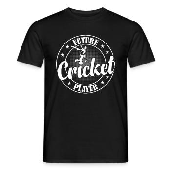 Future Cricket Player Cricket Baby Cricket - Männer T-Shirt - Schwarz - Vorne - AI Model Male 178 light (178cm)