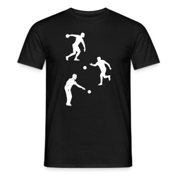 Boccia Silhouettes Boccia Player Silhouette - Men's T-Shirt - black - Front - AI Model Male 178 light (178cm)