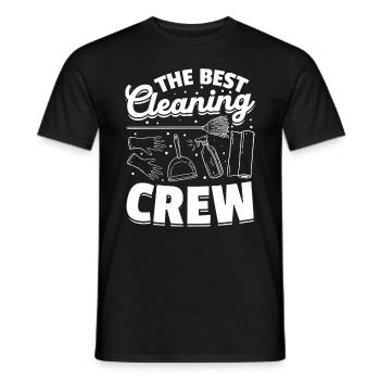 La meilleure équipe de nettoyage - Femme de ménage Concierge - T-shirt homme - noir - Devant - AI Model Male 178 light (178cm)