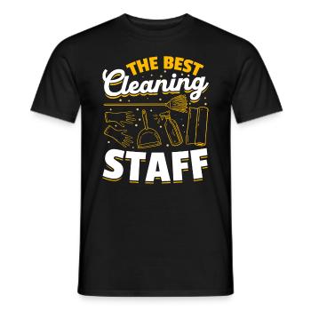 The Best Cleaning Staff - House Cleaning House Cle - Männer T-Shirt - Schwarz - Vorne - AI Model Male 178 light (178cm)