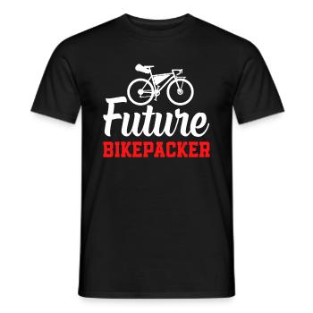 Bikepacking Toddler Baby Bikepacker Future Bikepac - Men's T-Shirt - black - Front - AI Model Male 178 light (178cm)
