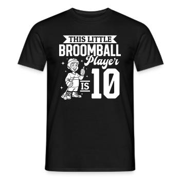 Ce petit joueur de ballon-balai a 10 ans - Bro - T-shirt homme - noir - Devant - AI Model Male 178 light (178cm)