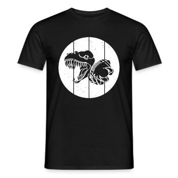 Football américain Dino Joueur de Football Dinosaure - T-shirt homme - noir - Devant - AI Model Male 178 light (178cm)
