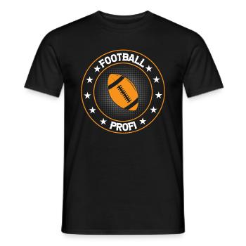 Football américain Football Joueur de football professionnel - T-shirt homme - noir - Devant - AI Model Male 178 light (178cm)