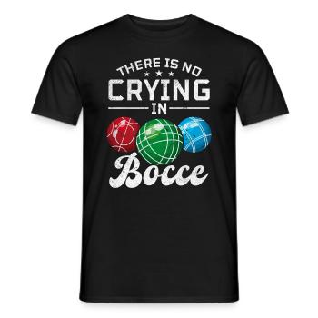 There Is No Crying In Bocce - Boccia Player - Men's T-Shirt - black - Front - AI Model Male 178 light (178cm)