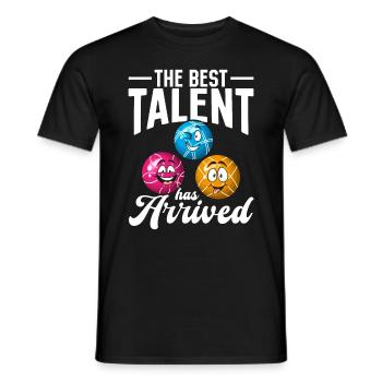 The best talent has arrived - Boccia Balls Bocce B - Men's T-Shirt - black - Front - AI Model Male 178 light (178cm)