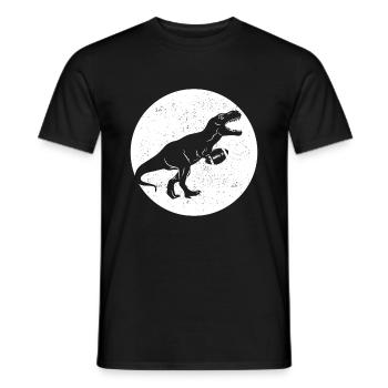 Rugby Dino Rugby Player Dinosaur Rugby Dino - Männer T-Shirt - Schwarz - Vorne - AI Model Male 178 light (178cm)