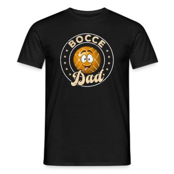 Pétanque papa pétanque joueur papa joueur de boccia - T-shirt homme - noir - Devant - AI Model Male 178 light (178cm)