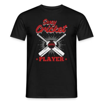 Sexy cricket Player - Cricketer Cricket Game Crick - Männer T-Shirt - Schwarz - Vorne - AI Model Male 178 light (178cm)