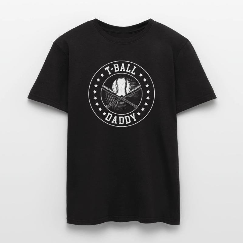 T-Ball Daddy Teeball Player Teeball Dad Men’s T-shirt