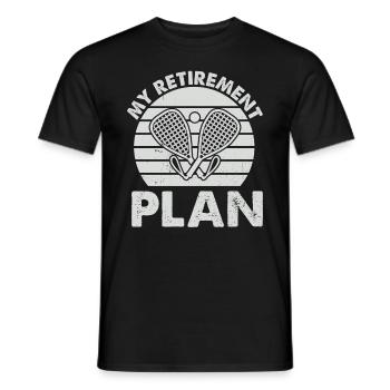 Retired Racquetball Player Racquetball Retirement - Männer T-Shirt - Schwarz - Vorne - AI Model Male 178 light (178cm)