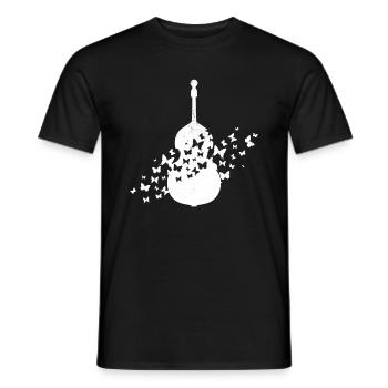 Double Bass Instrument Double Bass - Männer T-Shirt - Schwarz - Vorne - AI Model Male 178 light (178cm)