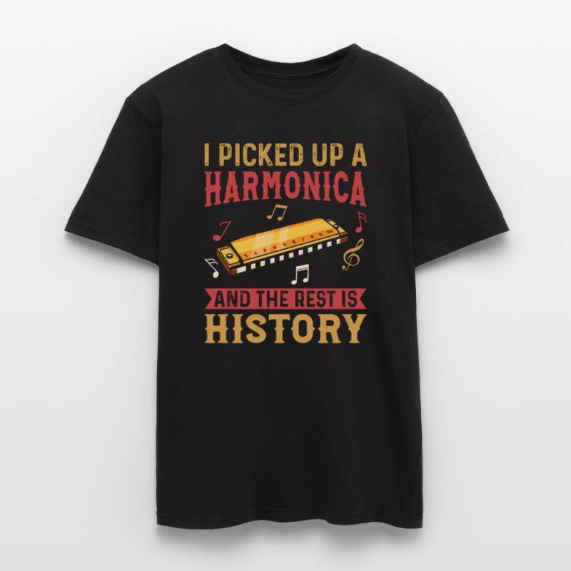 Harmonica Player - Harmonica Instrument Harmonica T-shirt homme