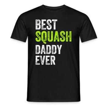 Best Squash Daddy Ever - Daddy Squash Player - Men's T-Shirt - black - Front - AI Model Male 178 light (178cm)