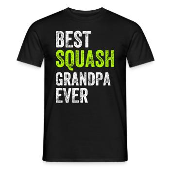Best Squash Grandpa Ever - Grandpa Squash Player - Männer T-Shirt - Schwarz - Vorne - AI Model Male 178 light (178cm)