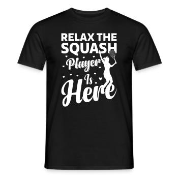 Détendez-vous Le joueur de squash est là - Squash Player Sq - T-shirt homme - noir - Devant - AI Model Male 178 light (178cm)