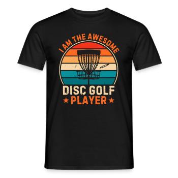 Disc Golfer Je suis le super joueur de disc golf - T-shirt homme - noir - Devant - AI Model Male 178 light (178cm)