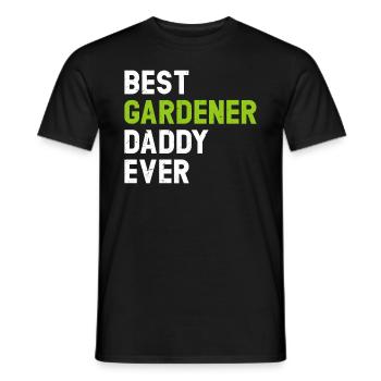Meilleur papa jardinier de tous les temps - Papa jardinier paysagiste - T-shirt homme - noir - Devant - AI Model Male 178 light (178cm)