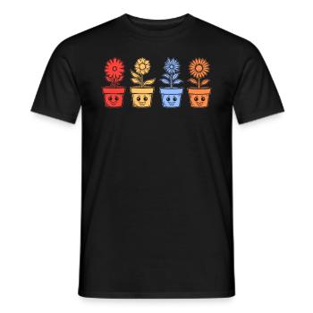 Gardening Funny Flower Plant Lover Hobby Gardener - Männer T-Shirt - Schwarz - Vorne - AI Model Male 178 light (178cm)