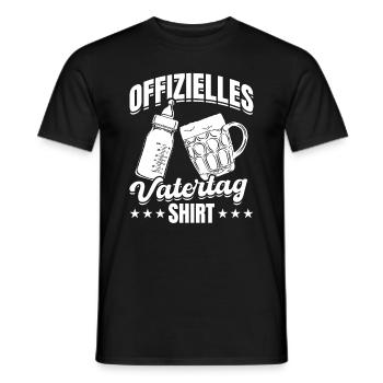 Chemise officielle de la fête des pères Papa Fête des pères Père - T-shirt homme - noir - Devant - AI Model Male 178 light (178cm)