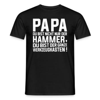 Papa Vatertag Ideen Vater Bester Papa - Männer T-Shirt - Schwarz - Vorne - AI Model Male 178 light (178cm)