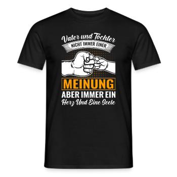 Père et fille - Idées de fête des pères pour les pères pères - T-shirt homme - noir - Devant - AI Model Male 178 light (178cm)