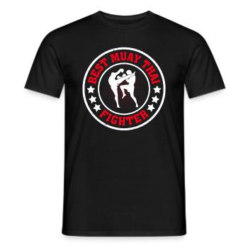 Combattant de Muay Thai - Meilleur combattant de Muay Thai - T-shirt homme - noir - Devant - AI Model Male 178 light (178cm)