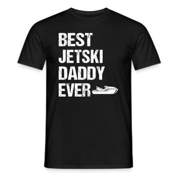 Meilleur papa de jetski de tous les temps - Jetski Racing Jetski Dadd - T-shirt homme - noir - Devant - AI Model Male 178 light (178cm)