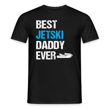 Best jetski Daddy Ever - Jetski Racing Daddy Jetsk - Männer T-Shirt - Schwarz - Vorne - AI Model Male 178 light (178cm)
