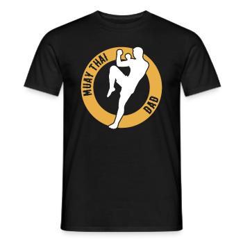 Combattant de Muay Thai Daddy Muay Thai Dad - T-shirt homme - noir - Devant - AI Model Male 178 light (178cm)