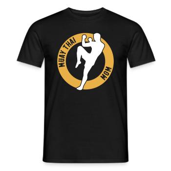 Muay Thai Fighter Mama Muay Thai Mom - Männer T-Shirt - Schwarz - Vorne - AI Model Male 178 light (178cm)